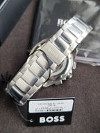 Hugo Boss Men’s Quartz Silver Stainless Steel Green Dial 44mm Watch 1513951