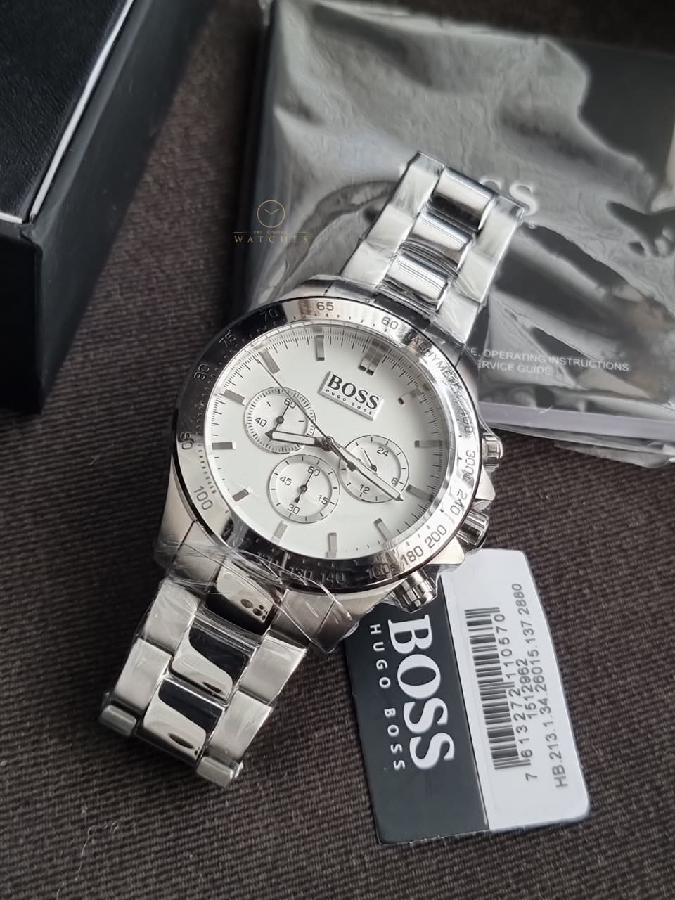 Hugo Boss Men’s Chronograph Quartz Stainless Steel 44mm Watch 1512962
