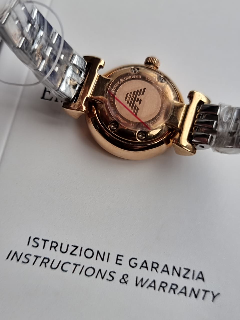 Emporio Armani Women’s Analog Stainless Steel Mother of Pearl Dial 22mm Watch AR1764
