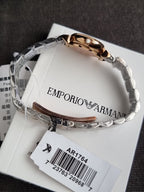 Emporio Armani Women’s Analog Stainless Steel Mother of Pearl Dial 22mm Watch AR1764