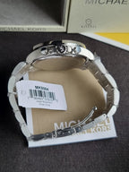Michael Kors Men’s Quartz Silver Stainless Steel Green Dial 45mm Watch MK8984