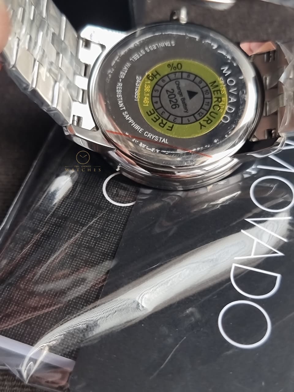 Movado Men’s Swiss Made Quartz Stainless Steel Blue Dial 40mm Watch 0607212