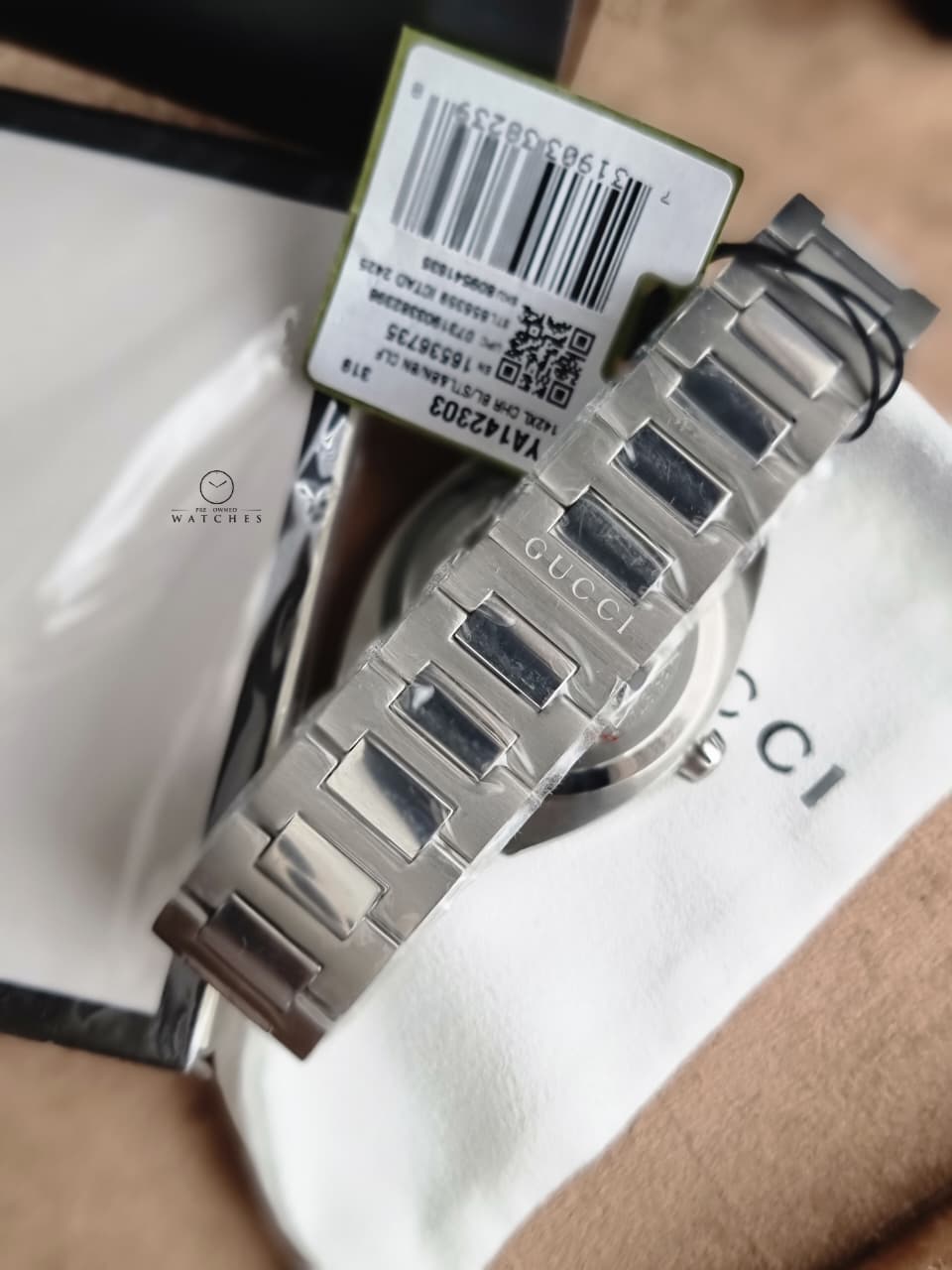 Gucci Men’s Quartz Stainless Steel Blue Dial 41mm Watch YA142303