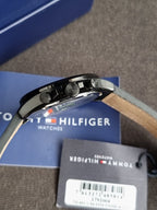 Tommy Hilfiger Analogue Multifunction Quartz Watch for Men with Black Leather Strap - 1792004