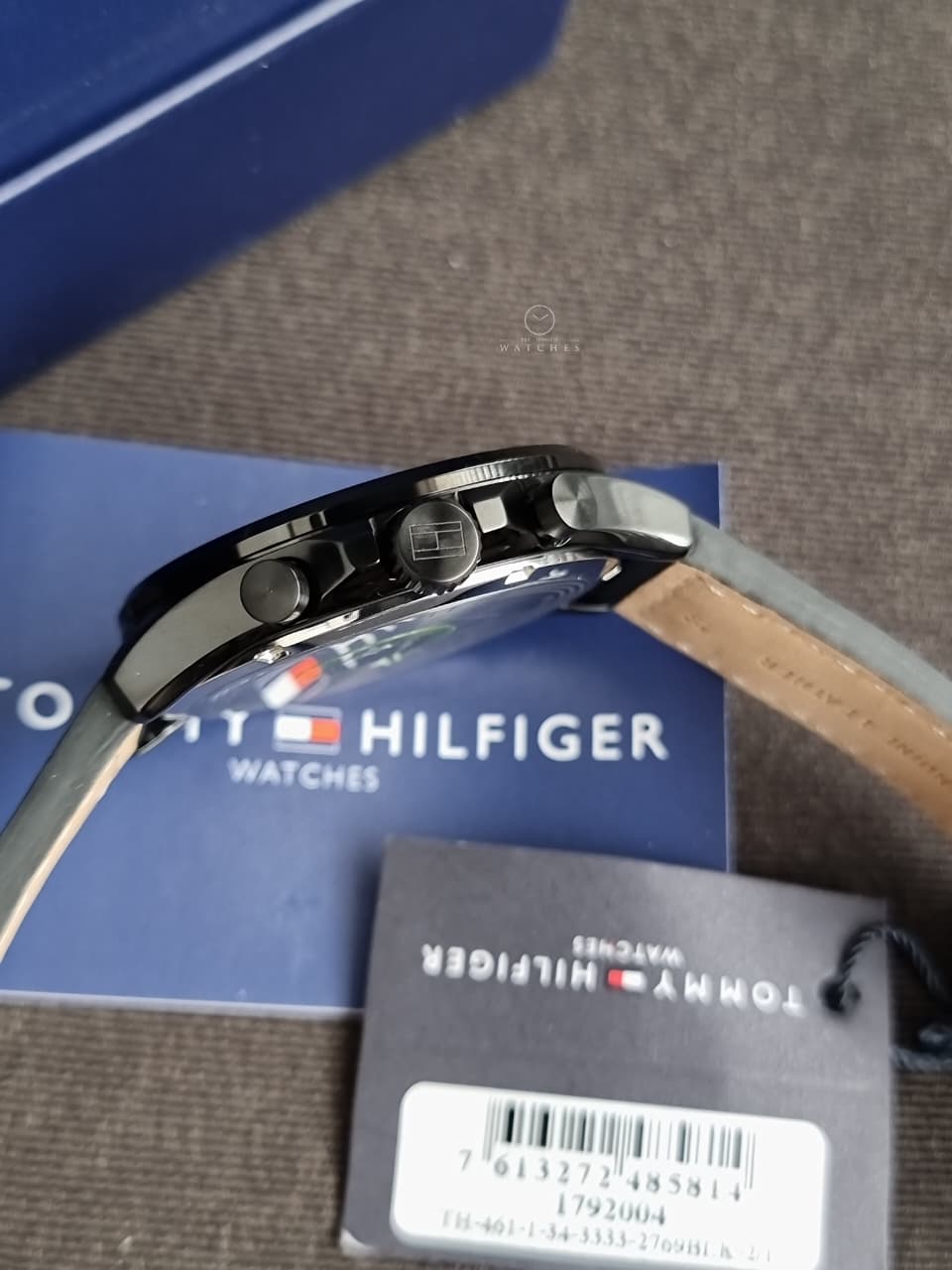 Tommy Hilfiger Analogue Multifunction Quartz Watch for Men with Black Leather Strap - 1792004