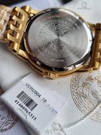 Versace Men’s Quartz Swiss Made Two-tone Stainless Steel Silver Dial 43mm Watch VERD00418