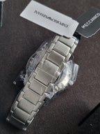 Emporio Armani Men’s Automatic Silver Stainless Steel Green Dial 43mm Watch AR60053