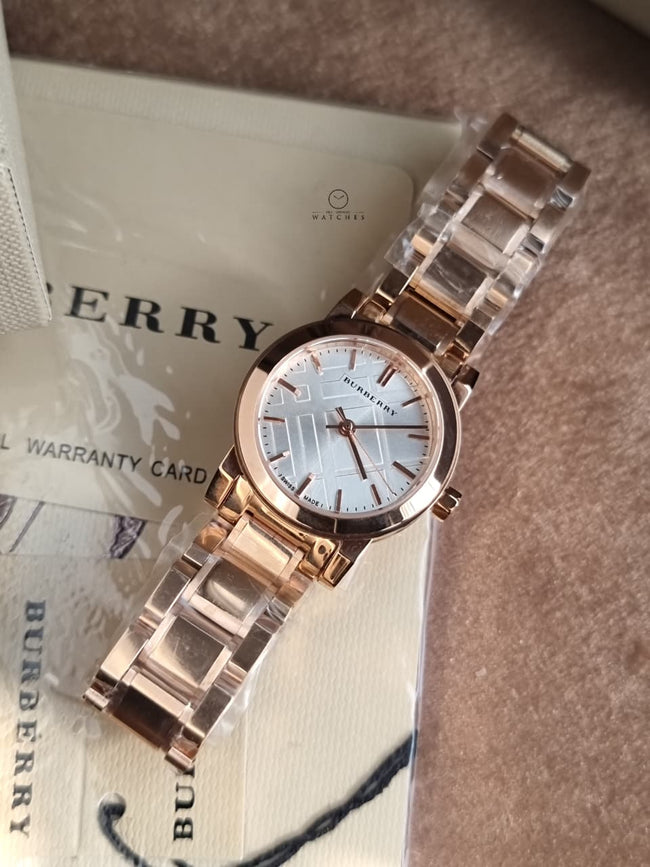 Burberry BU9204 27mm Gold Steel Bracelet & Case Mineral Women's Watch Main Image