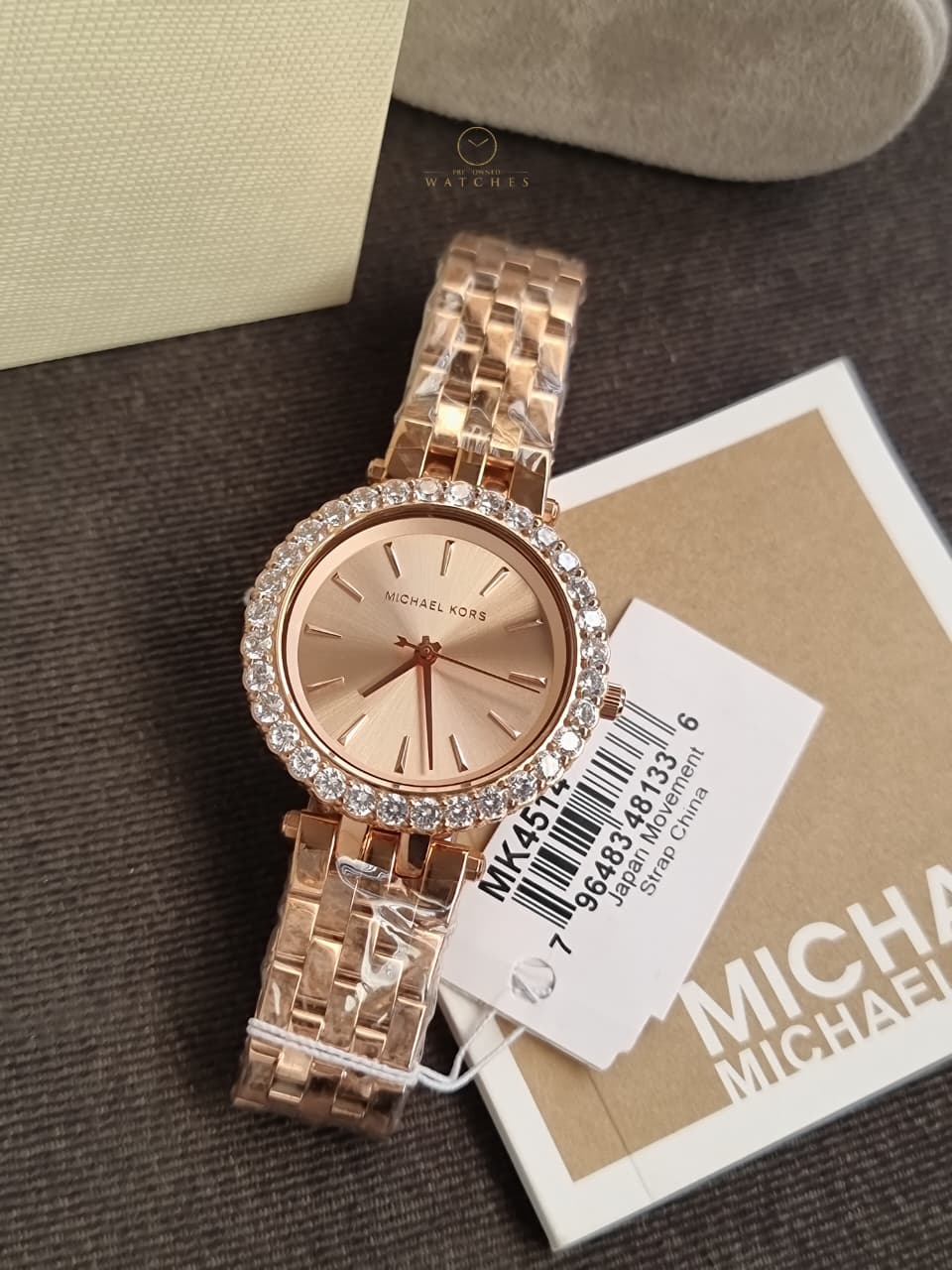 Michael Kors Women’s Quartz Stainless Steel Rose Gold Dial 35mm Watch MK4514