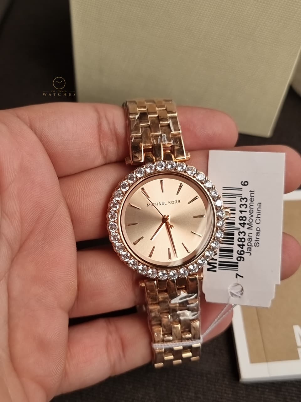 Michael Kors Women’s Quartz Stainless Steel Rose Gold Dial 35mm Watch MK4514