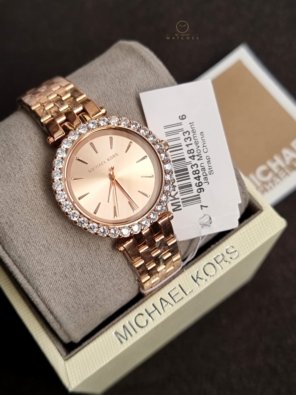 Michael Kors Women’s Quartz Stainless Steel Rose Gold Dial 35mm Watch MK4514