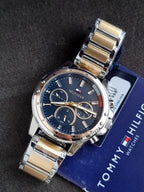 Tommy Hilfiger Men’s Quartz Two-tone Stainless Steel Blue Dial 45mm Watch 1791937
