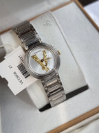 Versace Women’s Quartz Swiss Made Silver Stainless Steel Silver Dial 28mm Watch VET300621