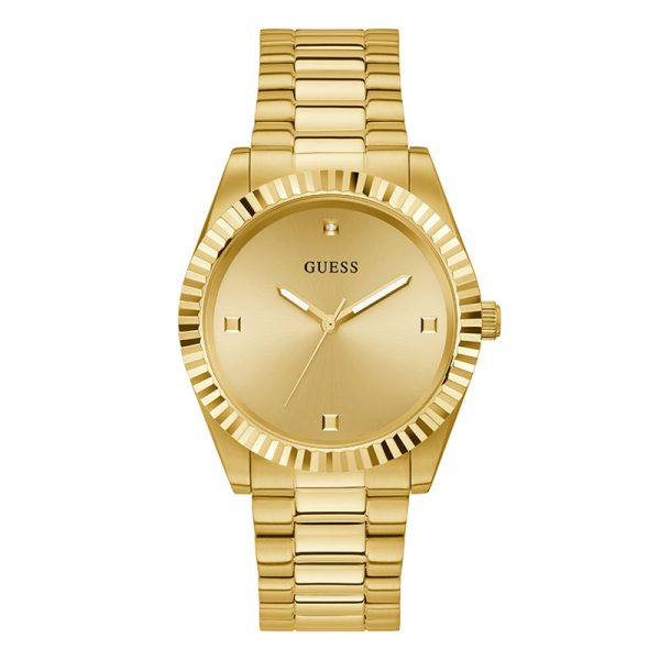 Guess Men’s Quartz Gold Stainless Steel Gold Dial 42mm Watch GW0542G2 Hover Image