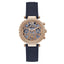 Guess Women’s Quartz Blue Silicone Strap Rose Gold Dial 36mm Watch GW0484L2