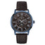 Guess Men’s Quartz Brown Leather Strap Brown Dial 44mm Watch W0870G3