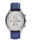 Men's Leather Chronograph Buckle Watch AX1609