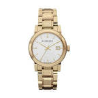 BURBERRY White Dial Gold-tone Ladies Watch BU9103