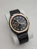 Fossil Mens Multifunction Black Stainless Steel Watch BQ2645