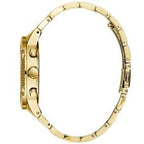 Guess Rockstar Gold Stainless Steel Gold Dial Chronograph Quartz Watch for Ladies - W0850L2