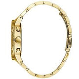 Guess Rockstar Gold Stainless Steel Gold Dial Chronograph Quartz Watch for Ladies - W0850L2