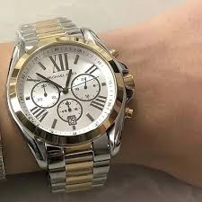 Michael Kors Women’s Quartz Stainless Steel Silver Dial 39mm Watch MK5855 Hover Image