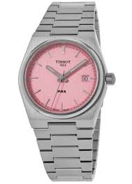 Tissot PRX Quartz Pink Dial Silver Steel Strap Watch for Women - T137.210.11.331.00 Main Image