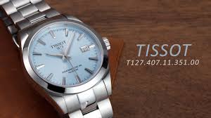 TISSOT GENTLEMAN POWERMATIC 80 SILICIUM Ice Blue T127.407.11.351.00 Main Image