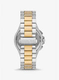 Michael Kors Women’s Quartz Two-tone Stainless Steel White Dial 45mm Watch MK9150