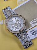 Michael Kors Women’s Quartz Two-tone Stainless Steel White Dial 45mm Watch MK9150