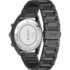Hugo Boss TOP Black Stainless Steel Rose Gold Dial Chronograph Quartz Watch for Gents - 1514095