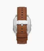 FOSSIL MULTIFUNCTION BROWN LEATHER WATCH BQ2658