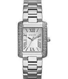Michael Kors Emery Silver Stainless Steel Silver Dial Quartz Watch for Ladies – MK3289