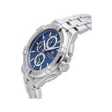 Maurice Lacroix Aikon Silver Stainless Steel Blue Dial Chronograph Quartz Watch for Gents - AI1018-SS002-430-1