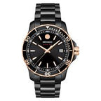 Movado 800 Series Black Stainless Steel Black Dial Quartz Watch for Gents - 2600162