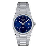 Tissot Unisex Quartz Swiss Made Silver Stainless Steel Blue Dial 35mm Watch T137.210.11.041.00