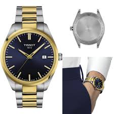 Tissot T-Classic Two-Tone Stainless Steel Blue Dial Quartz Watch for Gents - T150.410.22.041.00