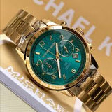 Michael Kors Women’s Quartz Stainless Steel Blue Dial 39mm Watch MK5815