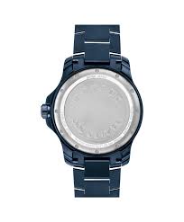 Movado 800 Series Blue Stainless Steel Black Dial Quartz Watch for Gents - 2600160 Main Image