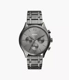 Fossil Fenmore Multifunction Men's Smoke Stainless Steel Watch NIB BQ2812