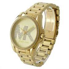 Michael Kors Women’s Quartz Stainless Steel Gold Dial 43mm Watch MK6555