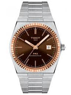 Tissot PRX Silver Stainless Steel Black Dial AutomaticWatch for Gents - T931.407.41.291.00