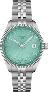 Tissot T-Classic Grey Stainless Steel Light Green Dial Quartz Watch for Ladies - T156.210.11.091.00 Hover Image