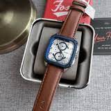 FOSSIL MULTIFUNCTION BROWN LEATHER WATCH BQ2658