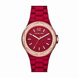 Michael Kors Women’s Quartz Red Stainless Steel Red Dial 43mm Watch MK7455