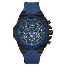 Guess Formula Collection Multi-Function Womens Analog Blue Dial Coloured Quartz Watch, Round Dial with 47 mm Case Width - GW0579G3 Hover Image