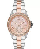 Michael Kors Everest Two-tone Stainless Steel Mother Of Pearl Dial Quartz Watch for Ladies - MK-7402