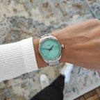 Tissot T-Classic Grey Stainless Steel Light Green Dial Quartz Watch for Ladies - T156.210.11.091.00