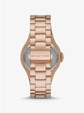 Michael Kors Lennox Rose Gold Stainless Steel Pink Dial Quartz Watch for Ladies - MK6992