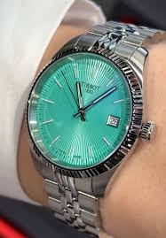 Tissot T-Classic Grey Stainless Steel Light Green Dial Quartz Watch for Ladies - T156.210.11.091.00
